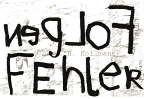 Ausstellungsplakat FolgenFehler