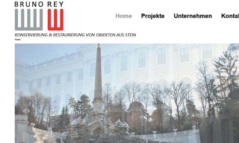 Screenshot: www.brunorey.at