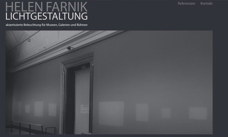 Screenshot: www.helenfarnik.at