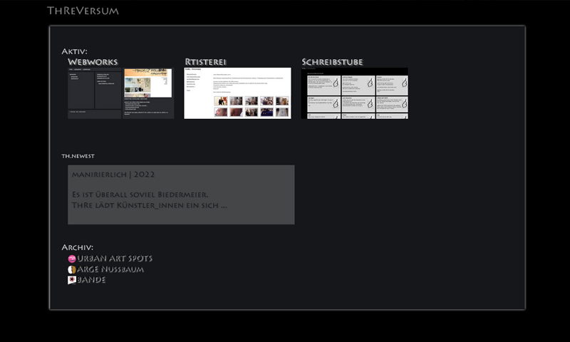 Screenshot: www.thre.org